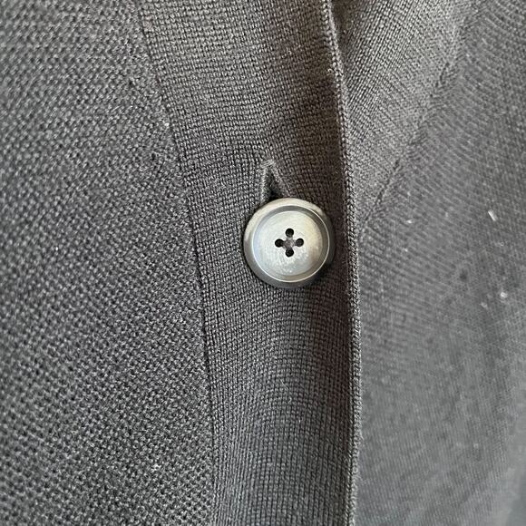 The Reset R Label Wool Womens Kimono Cardigan Tank Set Size M Black Minimalist - Picture 8 of 14